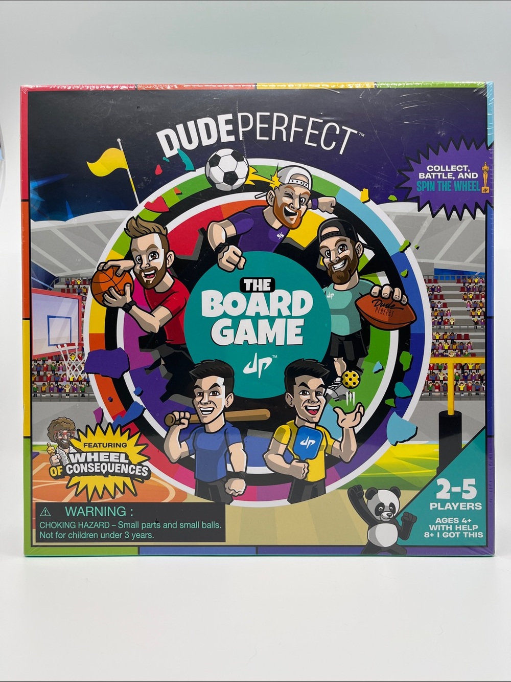 Dude Perfect The Board Game New Sealed Wheel of Consequences Family Sports Game